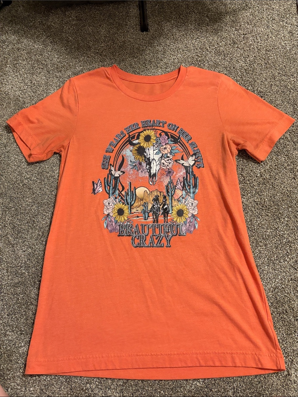 Beautiful Crazy Orange Graphic T-Shirt